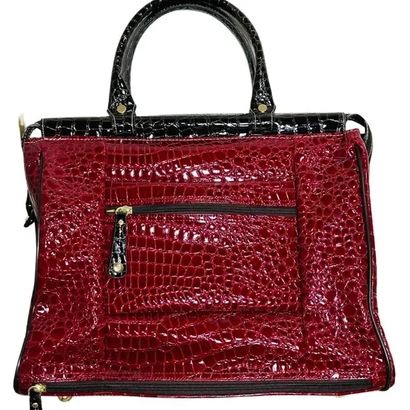 Samantha Brown NEW Red Black Travel Bags 5 piece set Set, passport, makeup bags - Picture 5 of 16